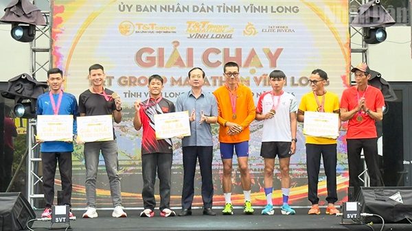 Gần 5.000 người tham gia Giải chạy T&T Group Marathon Vĩnh Long năm 2026