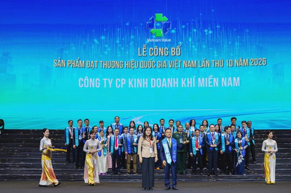 Gas South có 2 sản phẩm đạt Thương hiệu quốc gia Việt Nam năm 2026