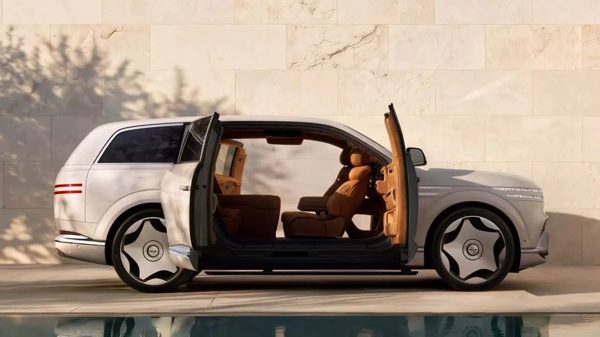 Genesis GV90 2027 - SUV điện nội thất như phòng thương gia, chạy 500km/lần sạc