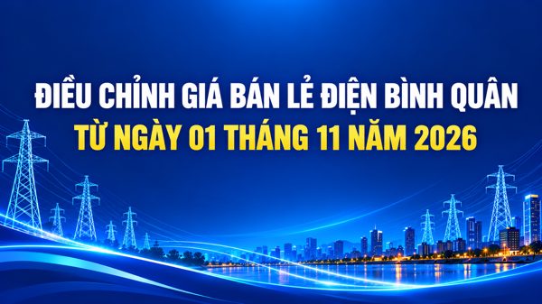 Giá bán lẻ điện bình quân giảm 2% từ ngày 1/11