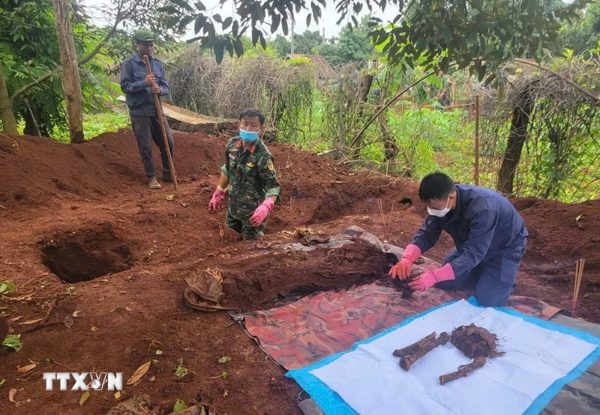Gia Lai: Phát hiện thêm 5 hài cốt liệt sỹ tại xã Ia Boòng