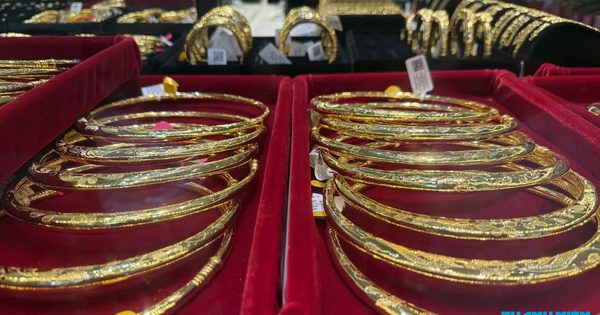 Giá vàng giảm liên tiếp, đang thấp nhất 1 tuần qua