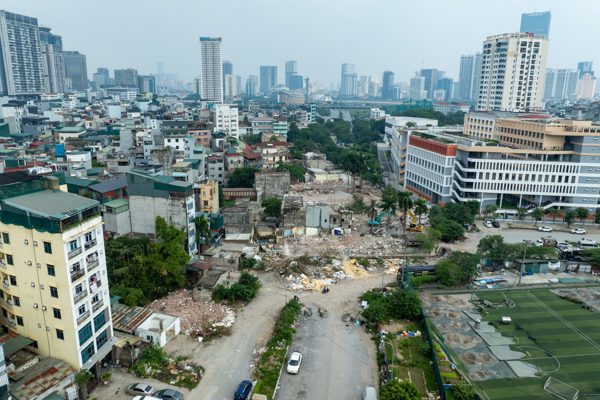 Giải phóng xong mặt bằng đường nối Phạm Hùng - Lê Đức Thọ, Hà Nội trước ngày 30-9
