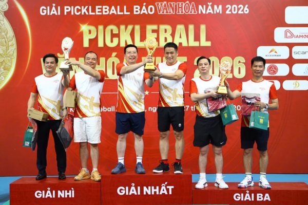Giải Pickleball Báo Văn Hóa 2026: Sân chơi thể thao kết nối cộng đồng