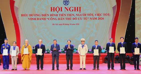 Giám đốc Công an TP.Hà Nội được vinh danh 'Công dân thủ đô ưu tú' năm 2026