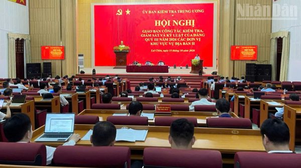 Giao ban công tác kiểm tra, giám sát và kỷ luật đảng tại Lai Châu