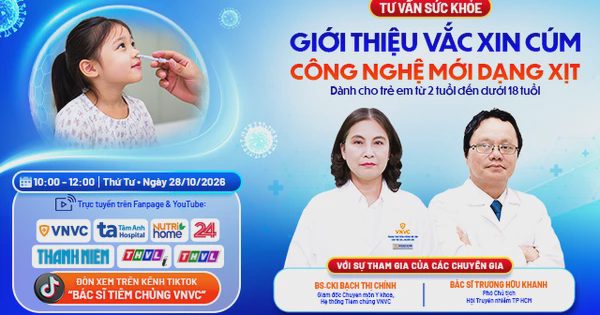 Giới thiệu vắc xin cúm công nghệ mới dạng xịt