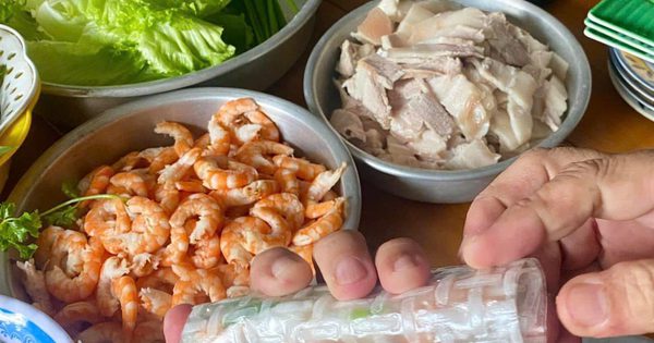 Gỏi cuốn tôm thịt miền Tây: Ký ức của thời khẩn hoang