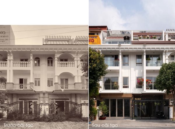Gộp hai căn nhà phố thành một mặt tiền
