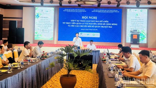 Góp ý dự thảo Luật Đất đai sửa đổi từ thực tiễn quản lý tài nguyên và chuyển đổi số