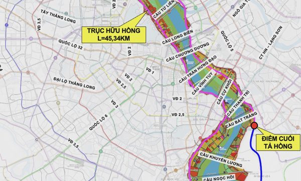 Hà Nội dự kiến thêm 5 cầu vượt sông Hồng đến năm 2038