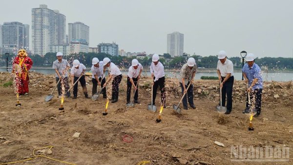 Hà Nội Khởi công dự án công viên, vườn hoa quy mô 11ha