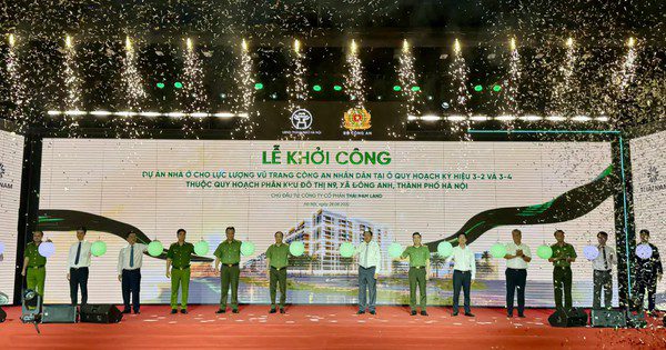 Hà Nội: Khởi công dự án nhà ở cho lực lượng Công an nhân dân tại xã Đông Anh