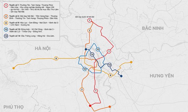 Hà Nội ký hợp đồng chìa khóa trao tay 5 tuyến metro khoảng một triệu tỷ đồng