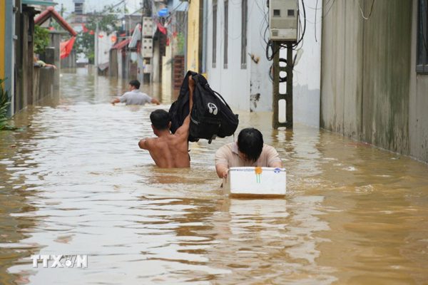 Hà Nội: Lũ sông Bùi vượt báo động 3, hơn 5.600 người ở xã Trần Phú bị ảnh hưởng