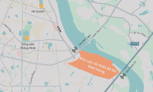 Hà Nội tái thiết khu đô thị Vĩnh Hưng quy mô 447 ha