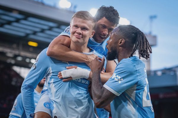 Haaland ghi bàn, Man City nhấn chìm Liverpool tại Anfield