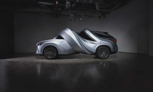 Hai chiếc Lexus bị biến dạng thành những hình thù kỳ dị