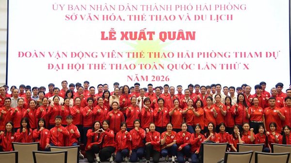 Hải Phòng hướng tới top 5 đoàn dẫn đầu Đại hội thể thao toàn quốc 2026