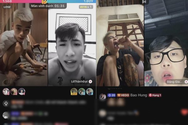 Hai thanh niên livestream, tự gây thương tích để thu hút người tặng quà