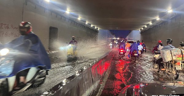 Hầm chui ở Đồng Nai ngập nhẹ sau mưa
