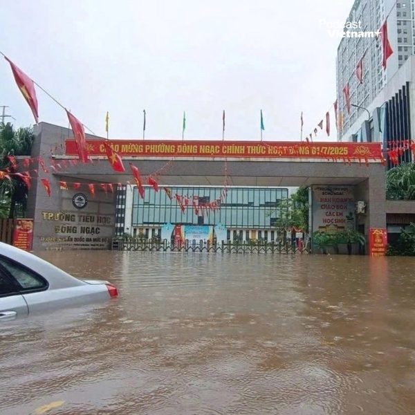 Hàng loạt trường học tại Hà Nội phải hoãn tựu trường vì mưa lớn kéo dài