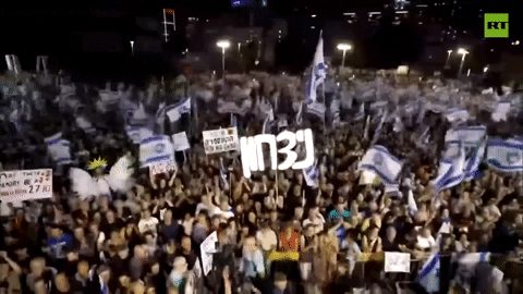 Hàng nghìn người biểu tình phản đối thủ tướng Israel trước bầu cử quốc hội