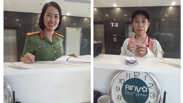 Hành động đẹp của nữ Thượng tá Công an
