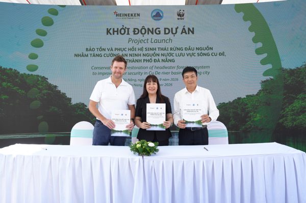 Heineken Việt Nam góp phần mở rộng chương trình bảo tồn nguồn nước