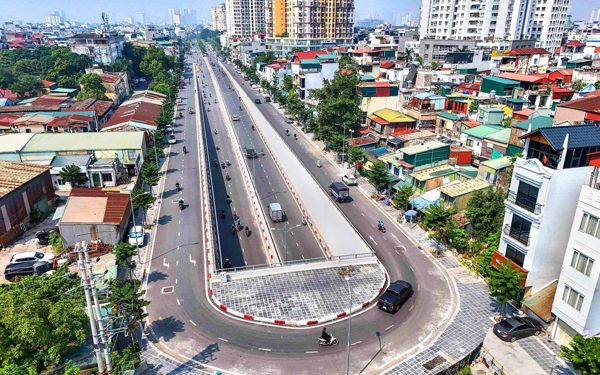 Hiện trạng đường vành đai 2,5 Hà Nội vừa thông xe kỹ thuật