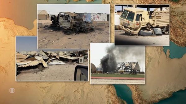Hình ảnh lính Mỹ 'bỏ' căn cứ ở Kuwait sau đòn tập kích dữ dội của Iran