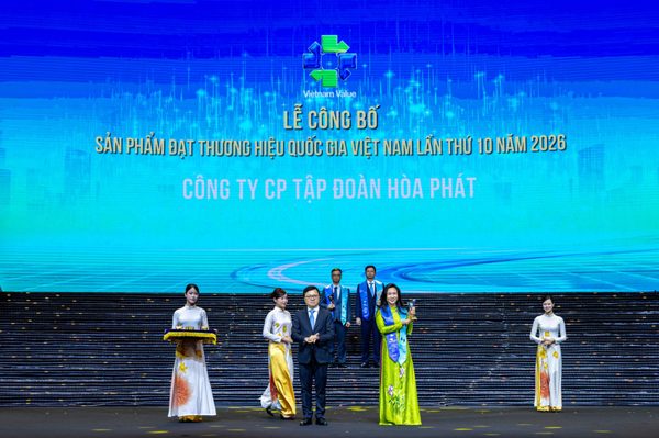 Hòa Phát 8 lần liên tiếp nhận chứng nhận Thương hiệu Quốc gia