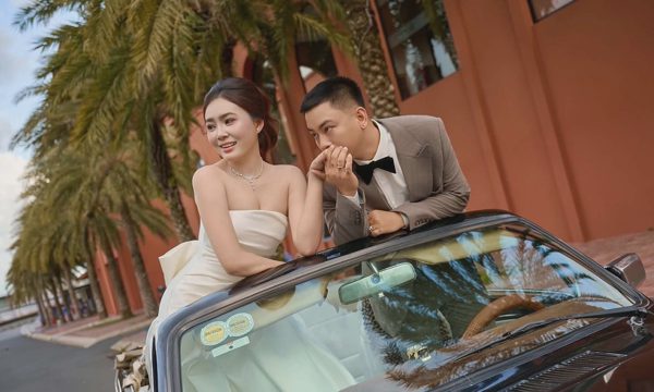 Hoài Lâm chụp ảnh cưới trên đường phố