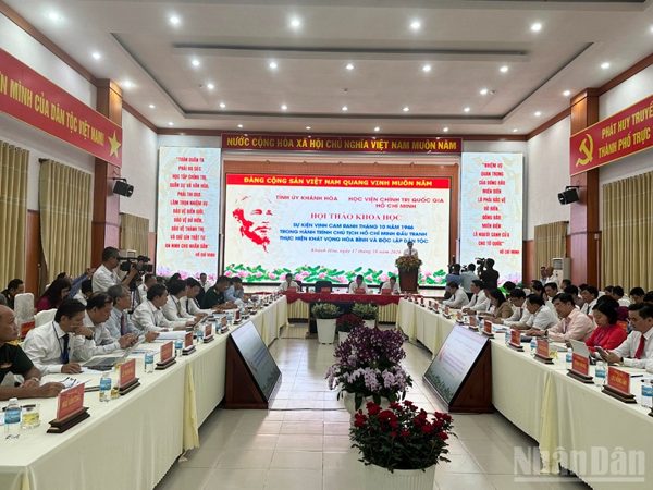 Hội thảo khoa học về sự kiện vịnh Cam Ranh trong hành trình thực hiện khát vọng độc lập dân tộc của Chủ tịch Hồ Chí Minh