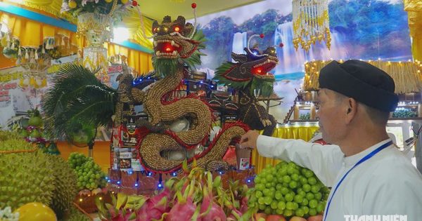 Hội yến Diêu Trì Cung: Hoa trái đặc sản từ khắp nơi hội tụ về Tòa thánh Tây Ninh