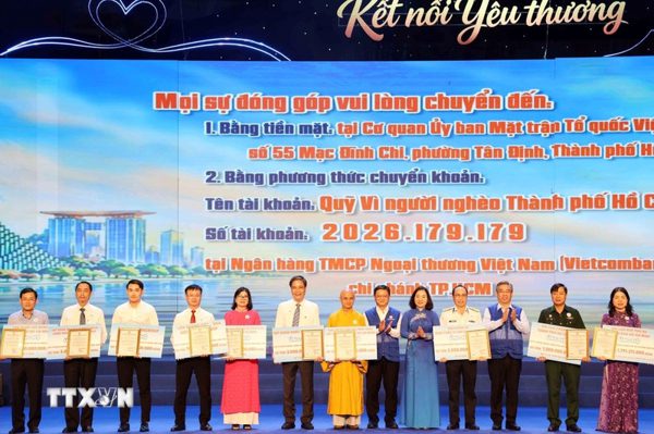 Hơn 164 tỷ đồng ủng hộ Quỹ Vì người nghèo Thành phố Hồ Chí Minh