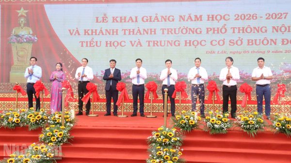 Hơn 700 nghìn học sinh ở Đắk Lắk hân hoan bước vào năm học mới 2026-2027
