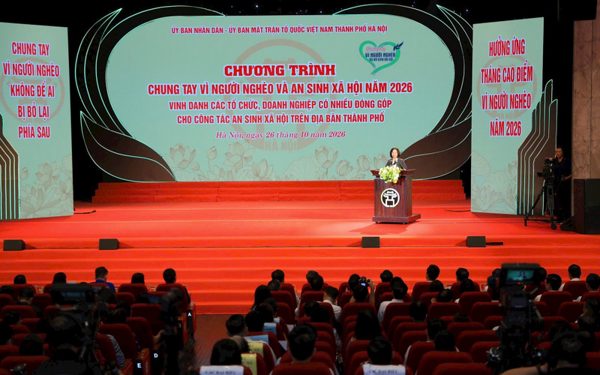 Hơn 77 tỷ đồng ủng hộ và đăng ký ủng hộ Quỹ “Vì người nghèo” của thành phố Hà Nội