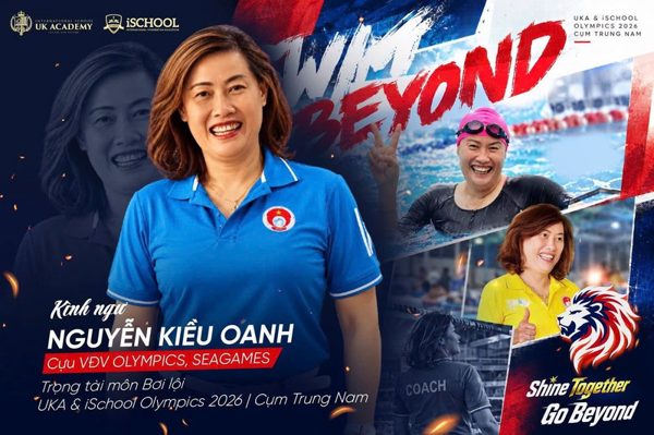 Huyền thoại đường đua xanh Nguyễn Kiều Oanh đồng hành cùng UKA & iSCHOOL Olympics 2026
