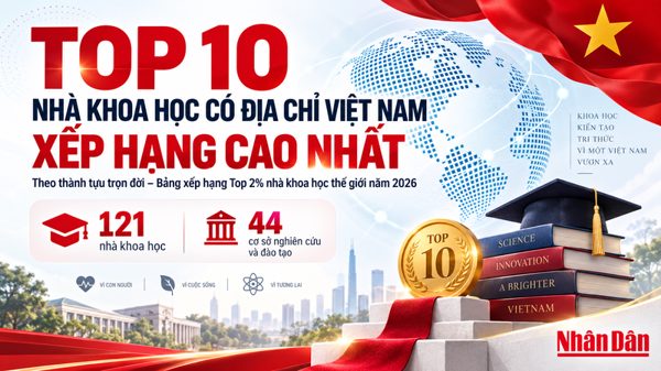 [Infographic] Những nhà khoa học có địa chỉ nghiên cứu tại Việt Nam vào danh sách top 2% thế giới