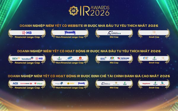 IR Awards 2026: nâng chuẩn quan hệ nhà đầu tư khi thị trường nâng hạng