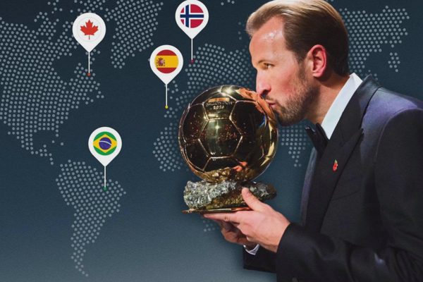 Kane chỉ hơn Mbappe 28 điểm ở Quả Bóng Vàng 2026