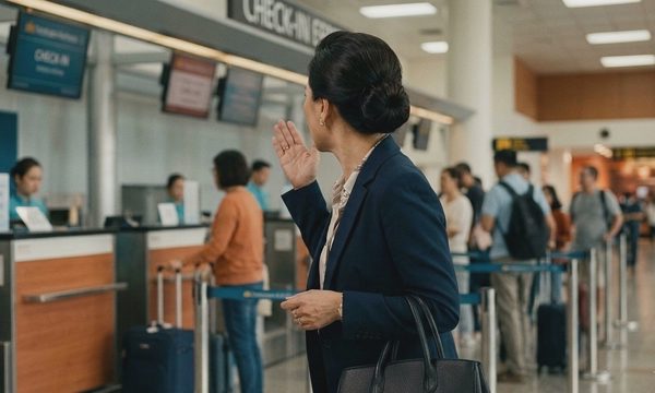 Khách hạng thương gia đòi nhân viên sân bay check-in cho 6 người đi cùng
