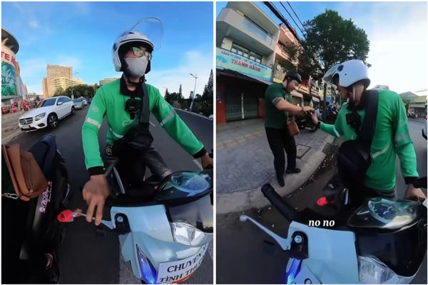 Khách Trung Quốc hỏng xe, tài xế đẩy cả cây số nhưng từ chối nhận tiền cảm ơn