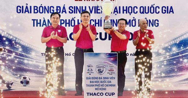 Khai mạc giải bóng đá sinh viên ĐH Quốc gia TP.HCM mở rộng THACO Cup 2026