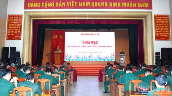 Khai mạc Hội thi Tiểu đoàn trưởng, chính trị viên tiểu đoàn năm 2026