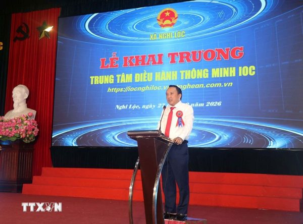 Khai trương Trung tâm Điều hành thông minh cấp xã đầu tiên của Nghệ An