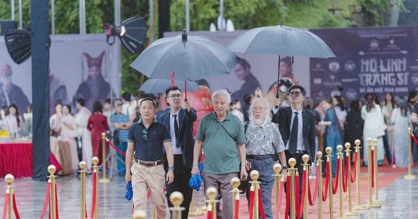 Khán giả đội mưa đến xem ‘Hộ linh tráng sĩ: Bí ẩn mộ vua Đinh’