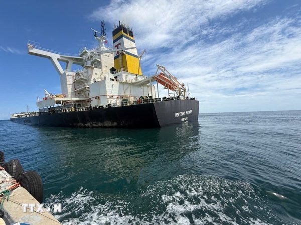 Khẩn trương ứng cứu tàu hàng Merchant Mariner gặp sự cố ở vùng biển Quảng Ngãi