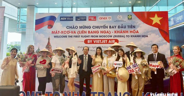 Khánh Hòa đón chuyến bay thẳng đầu tiên của hãng bay Việt Nam từ Nga